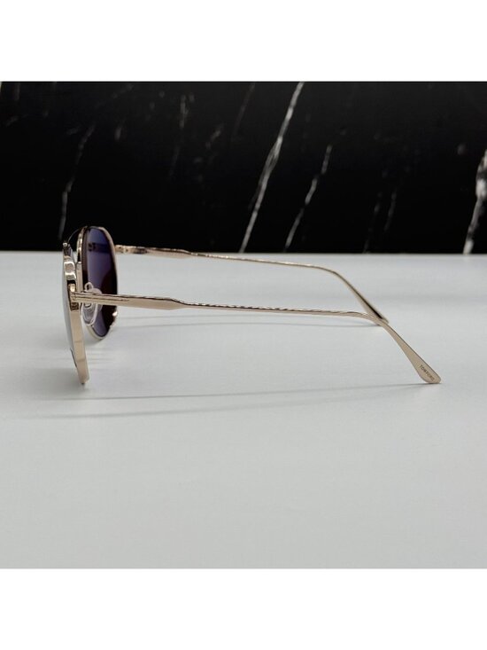 NEW TOM FORD TOMASSO TF691 28E GOLD/BROWN UNISEX AVIATOR SUNGLASSES FT0691